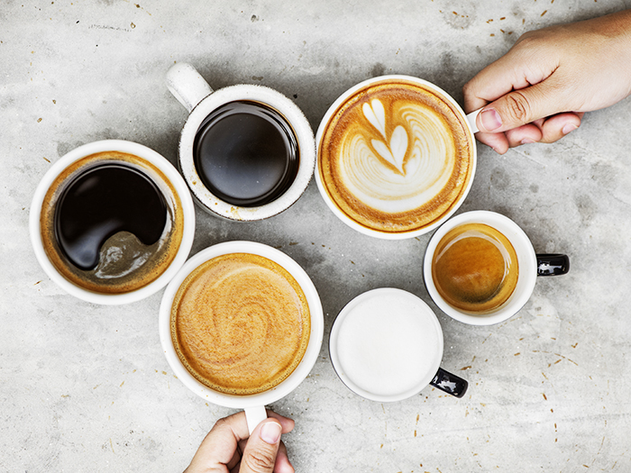 Couple enjoying coffee on the weekend